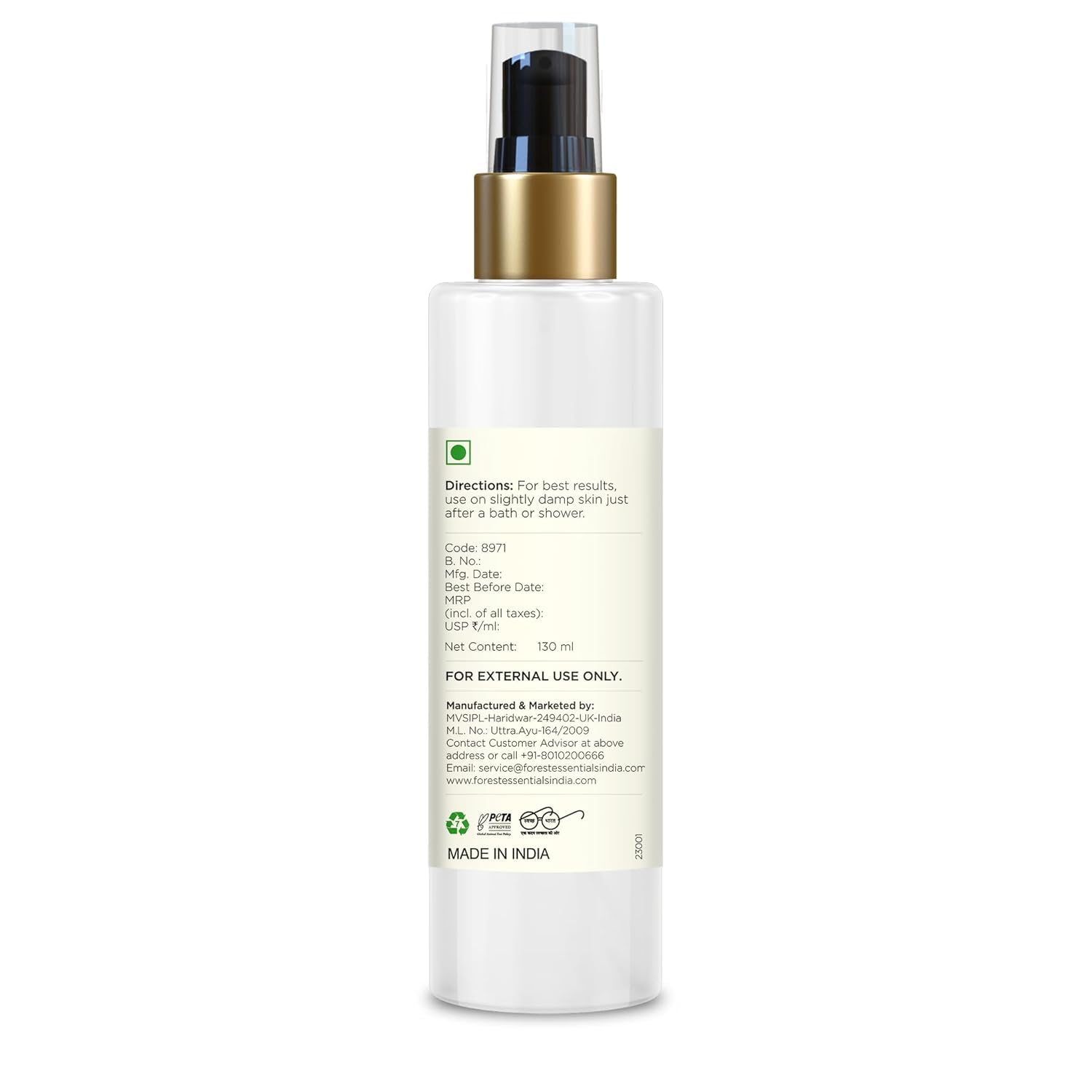 Forest Essentials Ultra-Rich Body Milk Jasmine & Mogra - Natural Ayurvedic Moisturizing Lotion for Dry Skin | Paraben-Free Hydrating Body Cream for Women & Men | 130 ml | Perfect for Daily Skincare Routine & Post-Shower Hydration