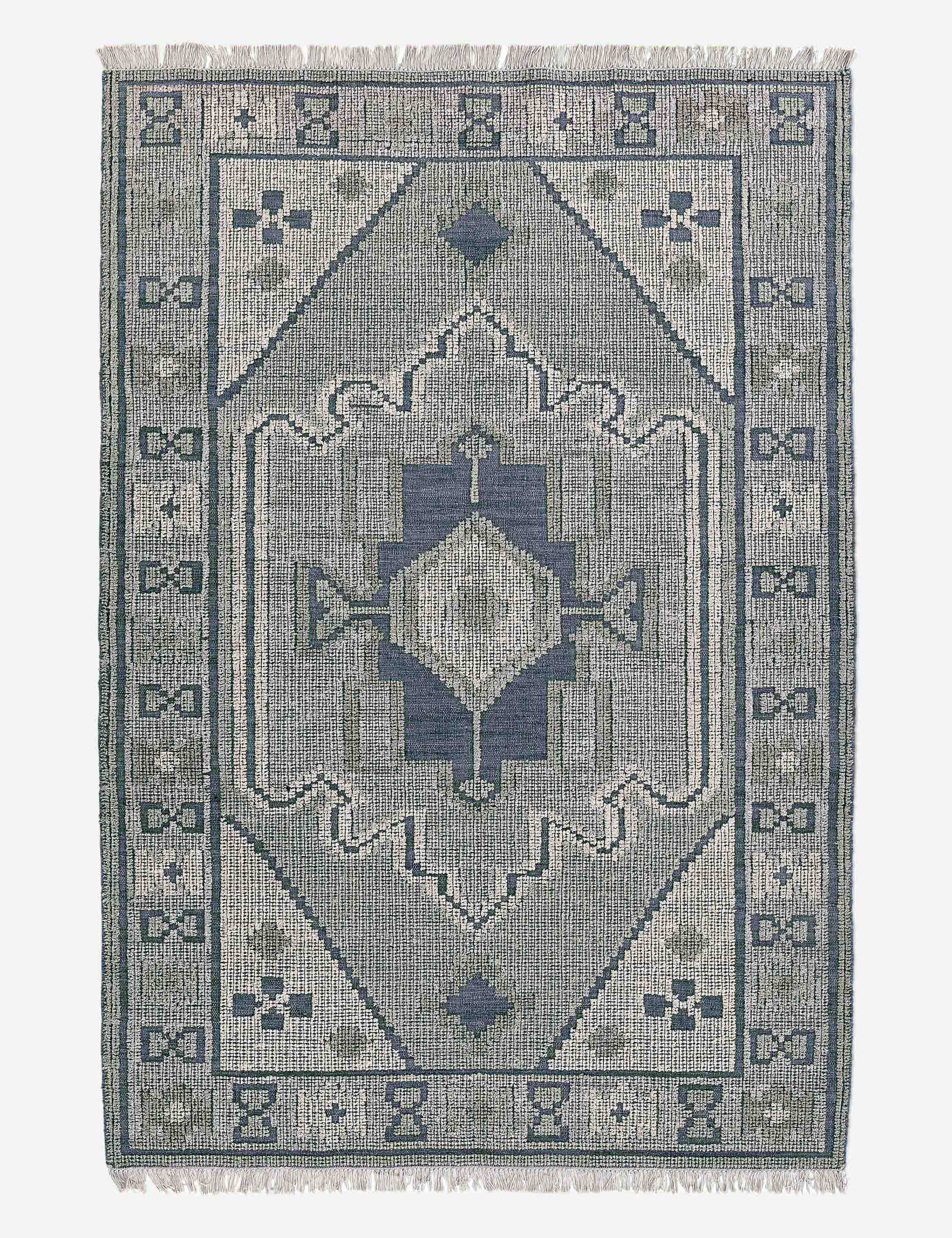 Handwoven Wool Rug by Cielo - Soft & Durable Area Rug for Living Room, Bedroom, or Office Decor