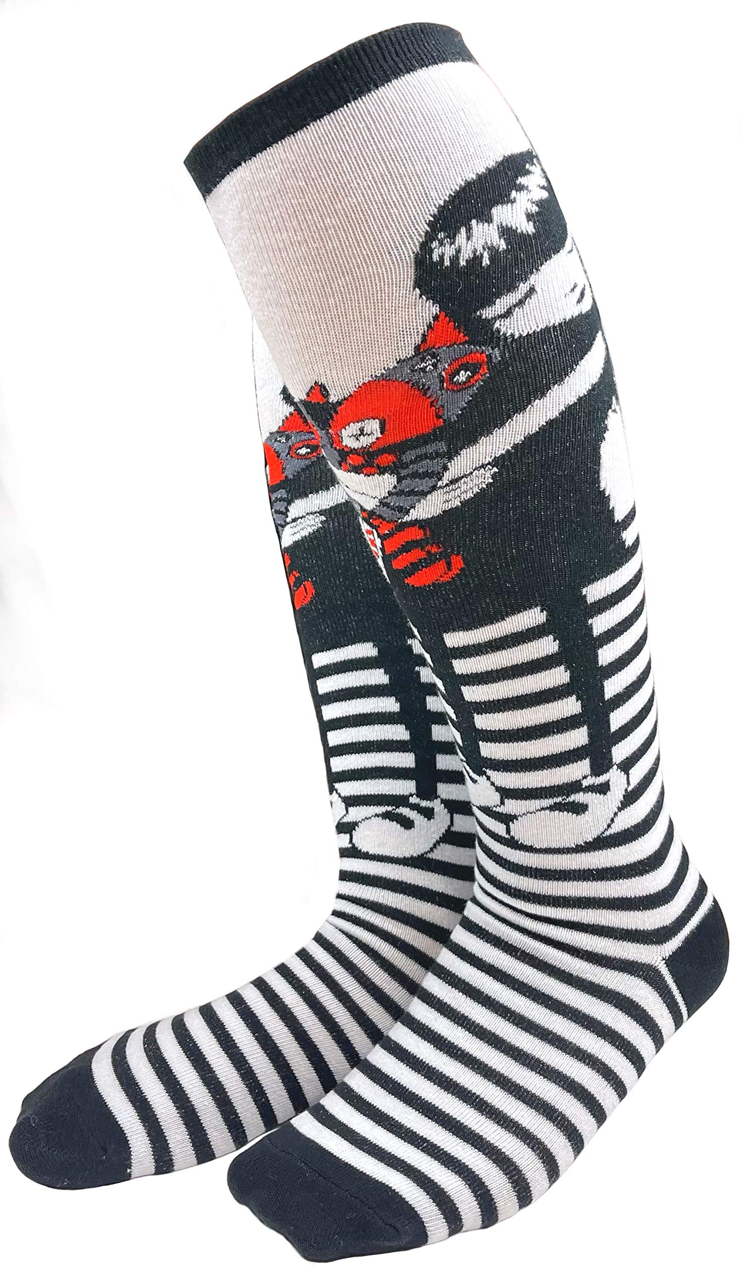 Emily the Strange Women's Knee High Socks - Cute Elegant Fashion Socks Gift Set for Goth Lovers | Perfect for Cosplay, Halloween Costumes & Alternative Fashion Outfits