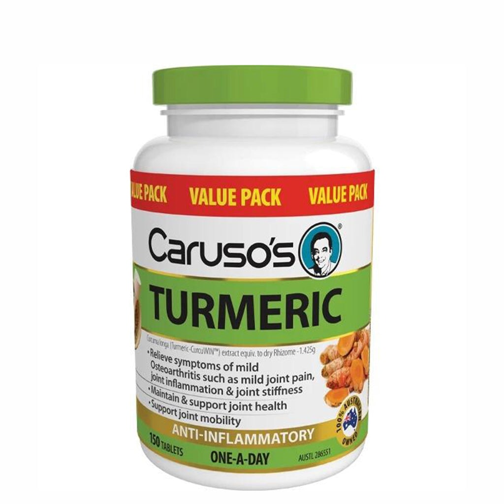 Organic Turmeric Root Powder - Premium Quality, Non-GMO, Gluten-Free for Cooking, Tea & Health Benefits | Caruso's Brand