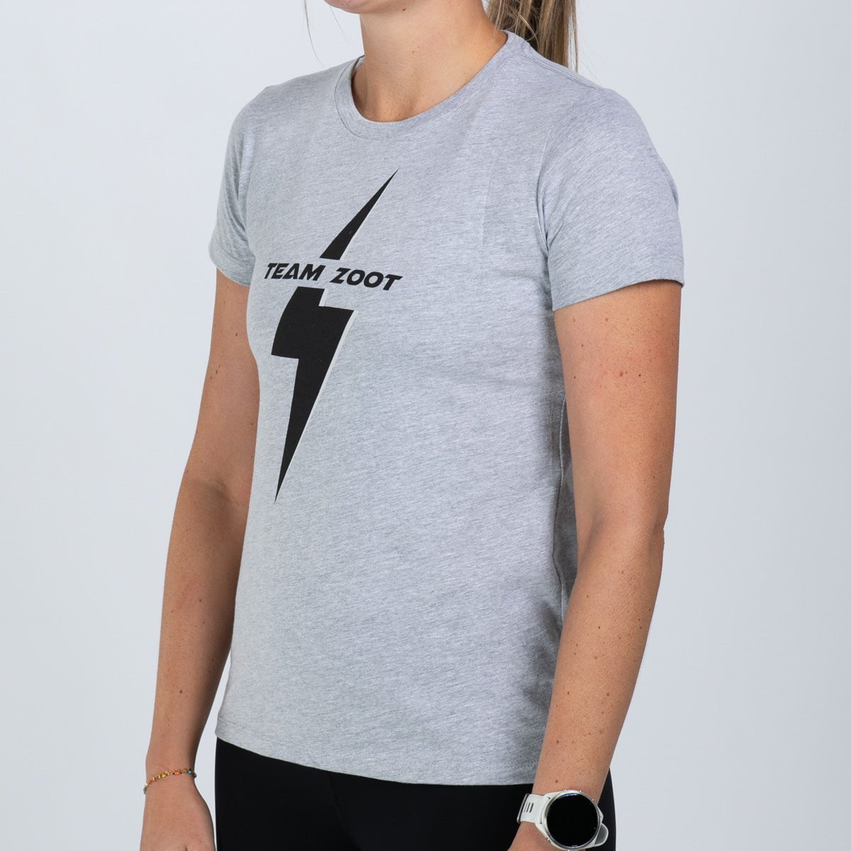 Team Zoot 2025 Women's T-Shirt - Soft Heather Grey Tee for Running, Gym & Casual Wear
