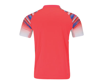 Li Ning Men's Badminton Shirt - Breathable Quick-Dry Performance Polo for Badminton & Tennis - Perfect for Sports & Casual Wear (Pink)