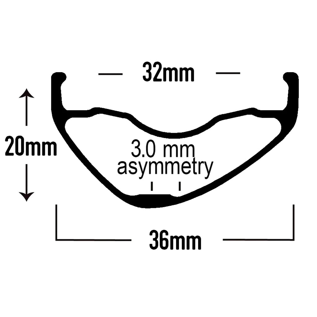 Astral Serpentine 29 Alloy Disc Brake Rim - 28H Black Mountain Bike Wheel for Trail & Enduro Riding