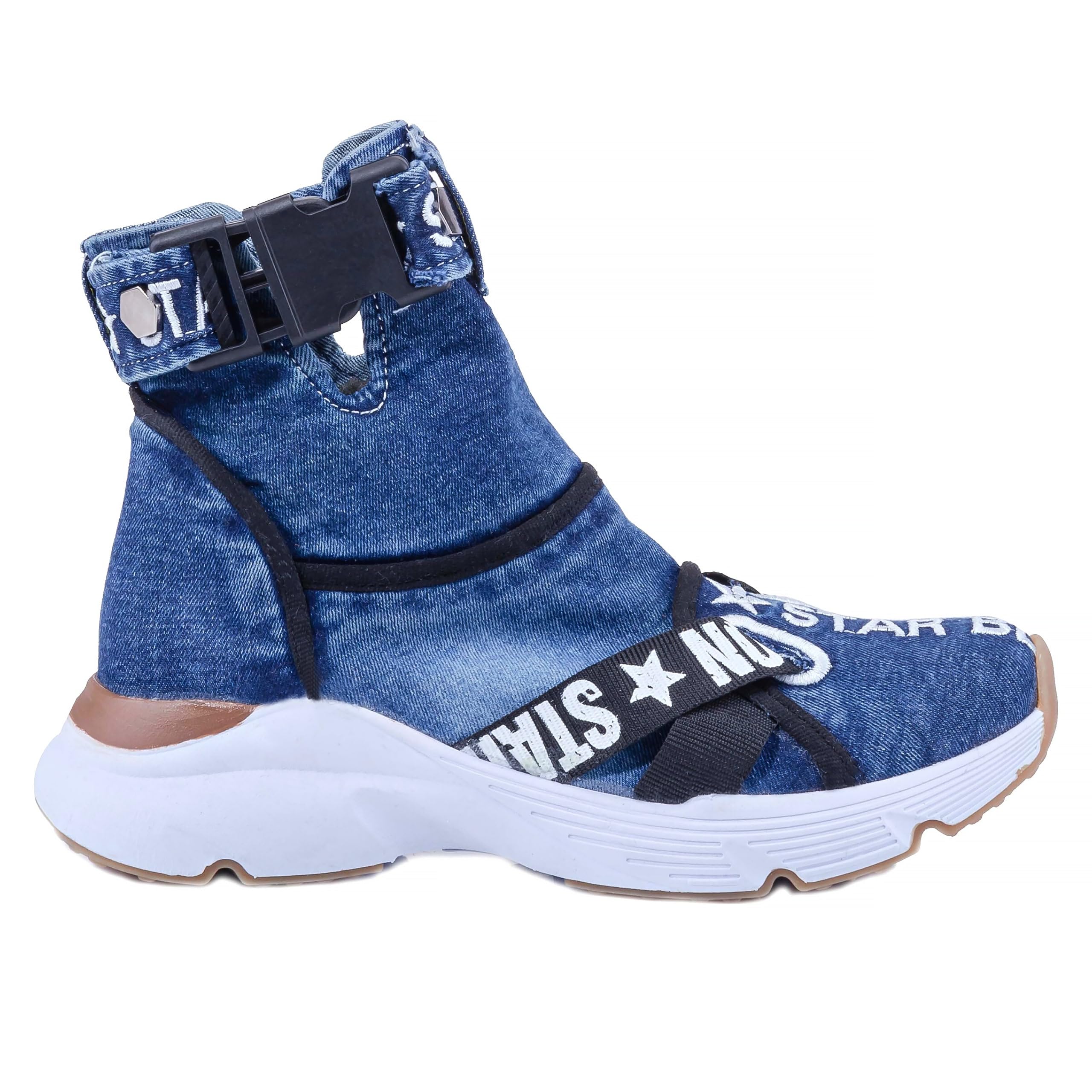 Handmade Women's Fashion Boots - Sexy High Heel Ankle Boots, Casual Sports Shoes for Women, Blue Leather Booties (Size 7.5) | Perfect for Party, Dating & Everyday Wear