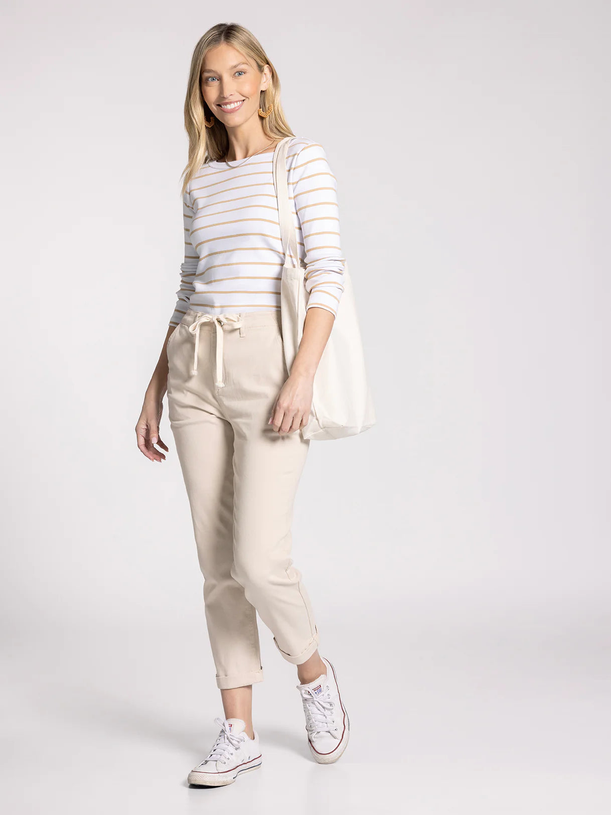 Kinsley Pants for Women | Premium Oyster-Colored Trousers | Perfect for Office Wear & Casual Outfits