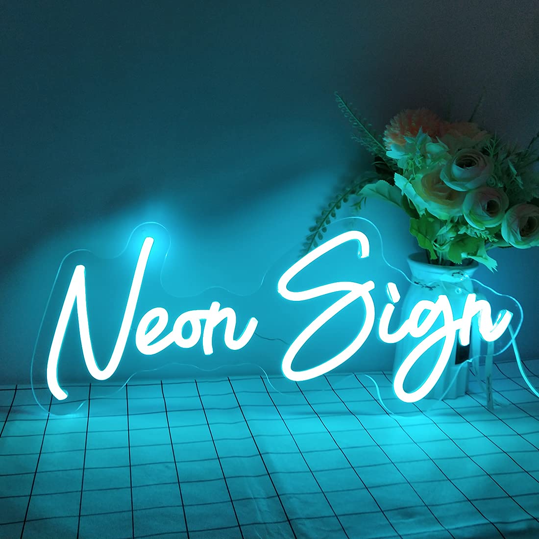 Custom LED Neon Light Sign - Personalized Handmade Wall Decor for Home, Bedroom, Wedding & Party | Neon Art Sign with Custom Text, Color, Font & Sizes (31-35 inch) - Includes Power Adapter | Perfect for Room Decor, Gifts & Event Lighting