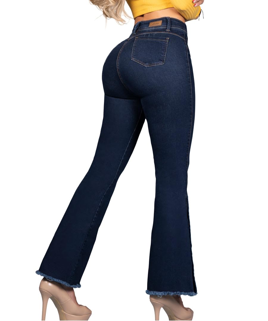 Best Butt Lifting Jeans for Women - Colombian Bootcut Denim Pants with Rear Enhancement | Perfect for Night Out, Date Night & Body Shaping