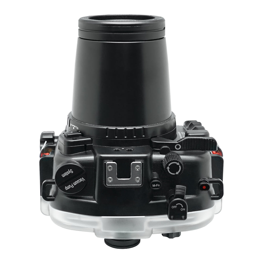 Canon EOS M50 / M50 II / EOS Kiss M Underwater Housing - 40m/130ft Depth Rating with 67mm Threaded Port for 55-200mm Lens | Perfect for Scuba Diving, Snorkeling & Underwater Photography
