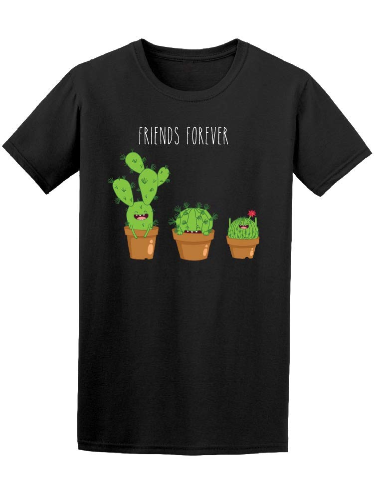 Funny Cactus Best Friends Forever T-Shirt for Men - Cool Graphic Tee for Casual Wear, Gifts & Friendship Celebrations