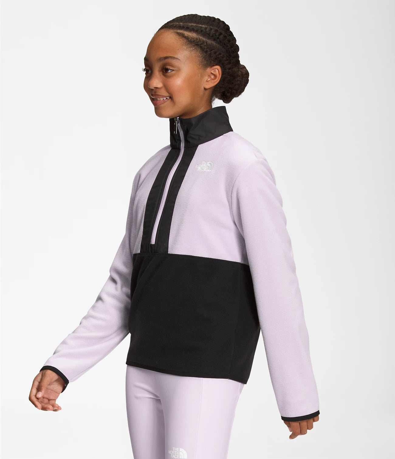 Youth Glacier Half Zip Pullover for Big Kids - NF0A7WQP | Warm Fleece Jacket for Outdoor Activities & School