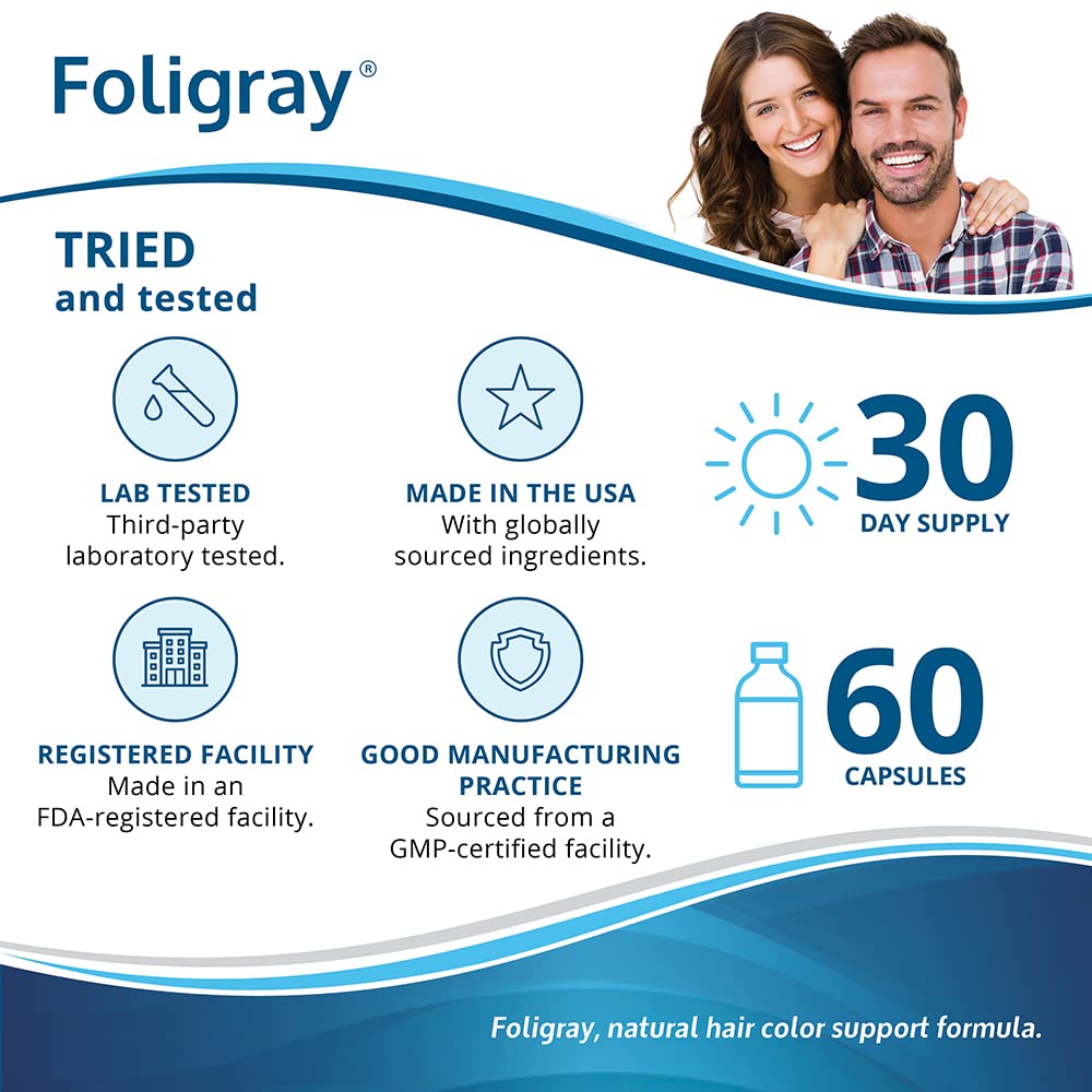 Hair Growth Vitamins with Catalase, Copper & Biotin - Natural Hair Pigmentation Support for Thicker, Healthier Hair - 60 Capsules for Men & Women - Perfect for Hair Loss Prevention & Daily Hair Care Routine