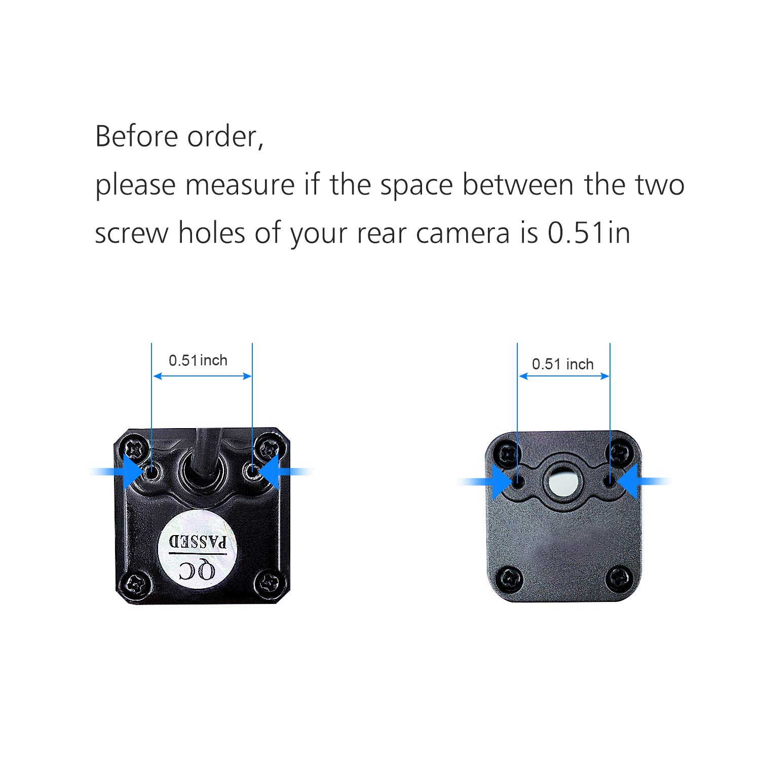 Universal Rear Camera Mounting Bracket - 4 Pack | Dash Cam Mirror Cam Backup Camera Holder | Compatible with Most Reverse & Rearview Cameras | Perfect for Cars, Trucks & SUVs | Easy Installation & Secure Fit