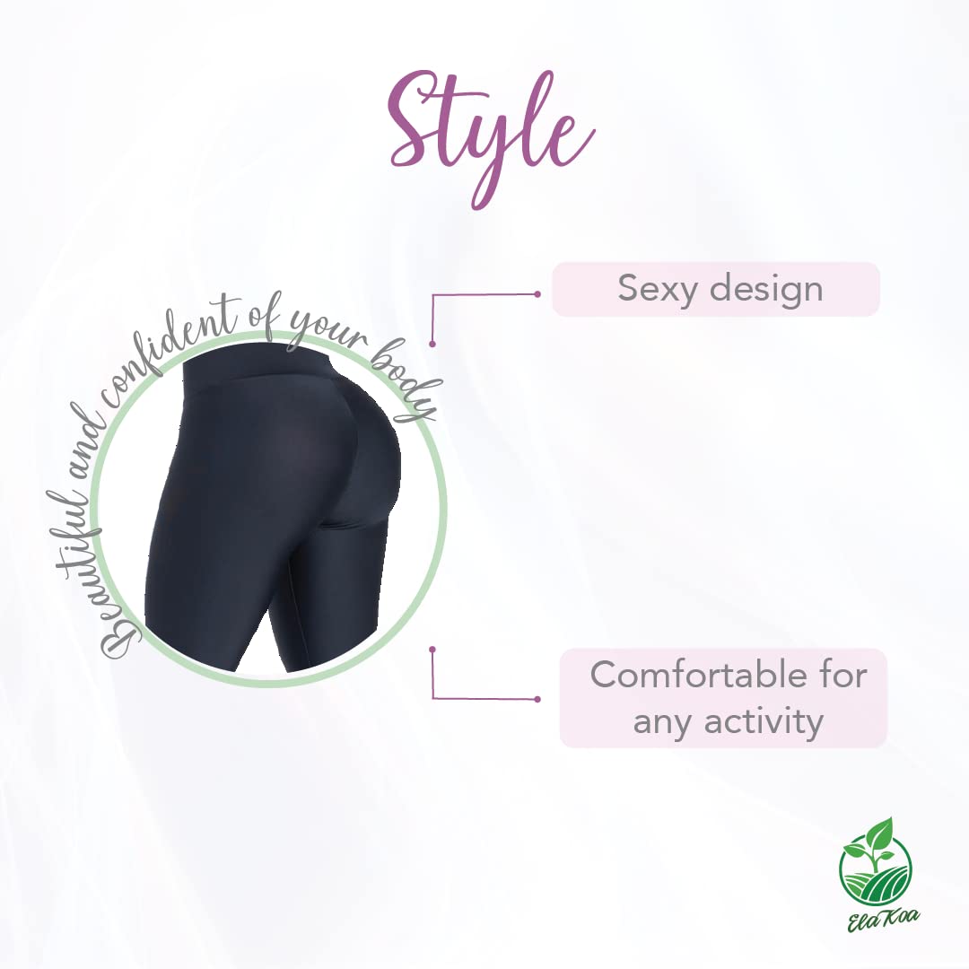 Best Colombian Fajas for Women - Soft, Comfortable & Breathable High-Waisted Leggings - Slimming Shapewear for Everyday Wear - Perfect for Workouts, Yoga & Daily Comfort (Black)