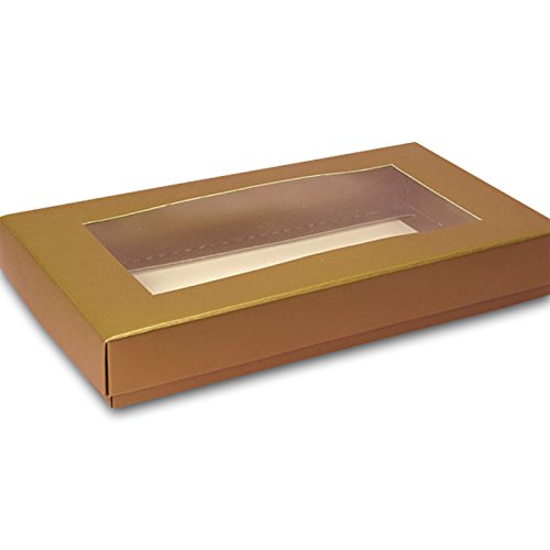 Bulk Gold Candy Boxes - 200 Pack | 5.75 Inch Wide | Perfect for Party Favors, Wedding Treats & Gift Packaging