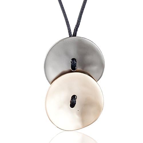 Stylish Chunky Chain Long Necklace with Silver Pendant - Trendy Women's Fashion Jewelry for Everyday Wear & Special Occasions
