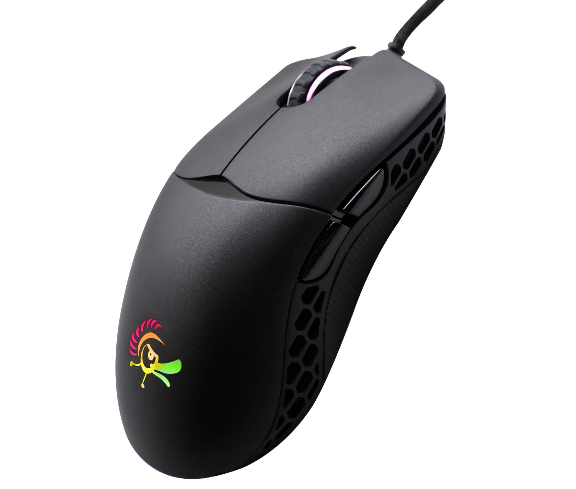 Ducky Feather Ambidextrous Gaming Mouse - 16000 DPI, 7 Programmable Buttons, USB Wired, Ergonomic Design for PC & Laptop - Perfect for FPS, MOBA & Esports Gaming