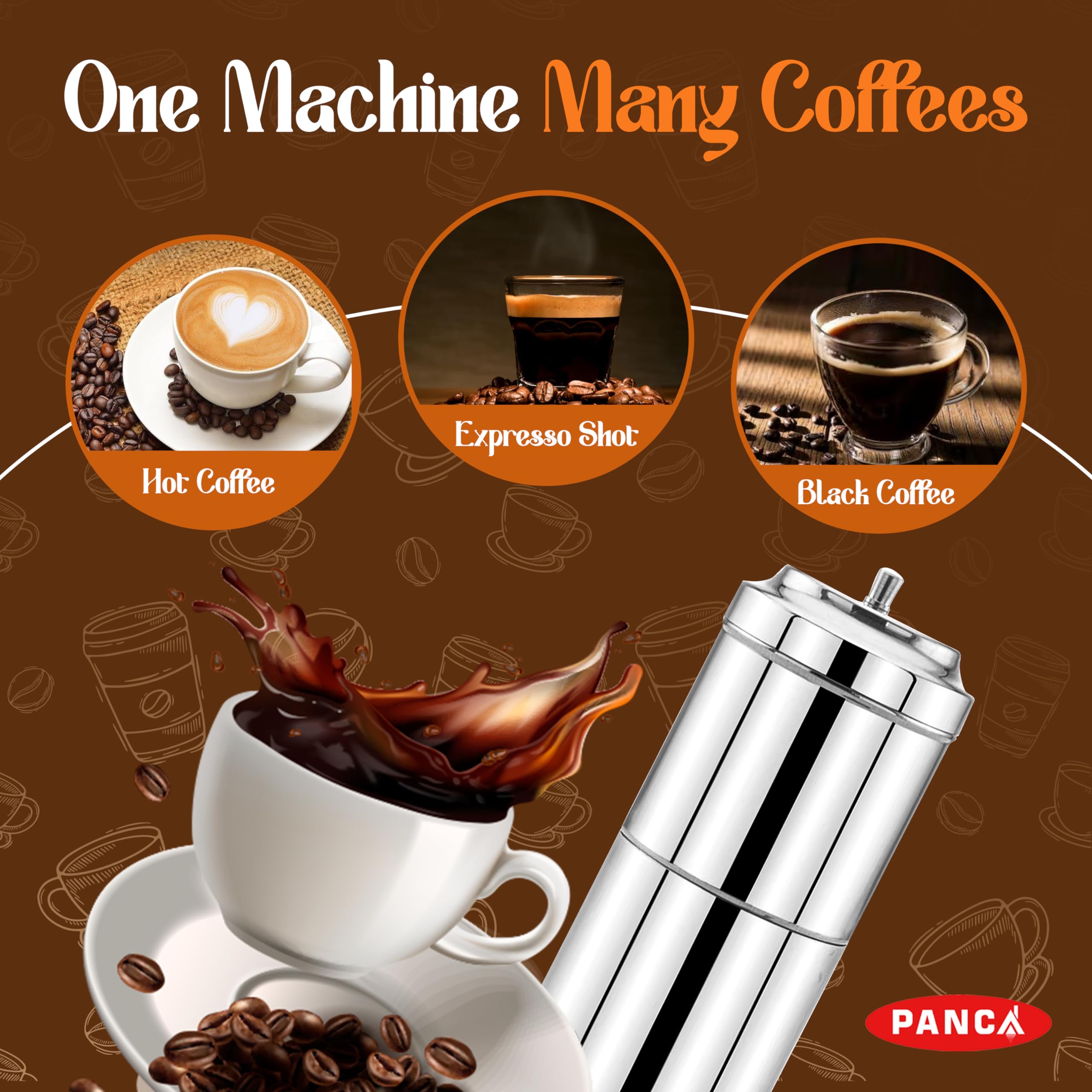 Premium Stainless Steel Coffee Filter - Large 6-8 Cup (600ml) Durable Reusable Mesh for Pour Over, Drip, and Cold Brew Coffee Makers - Perfect for Home, Office, and Camping Use