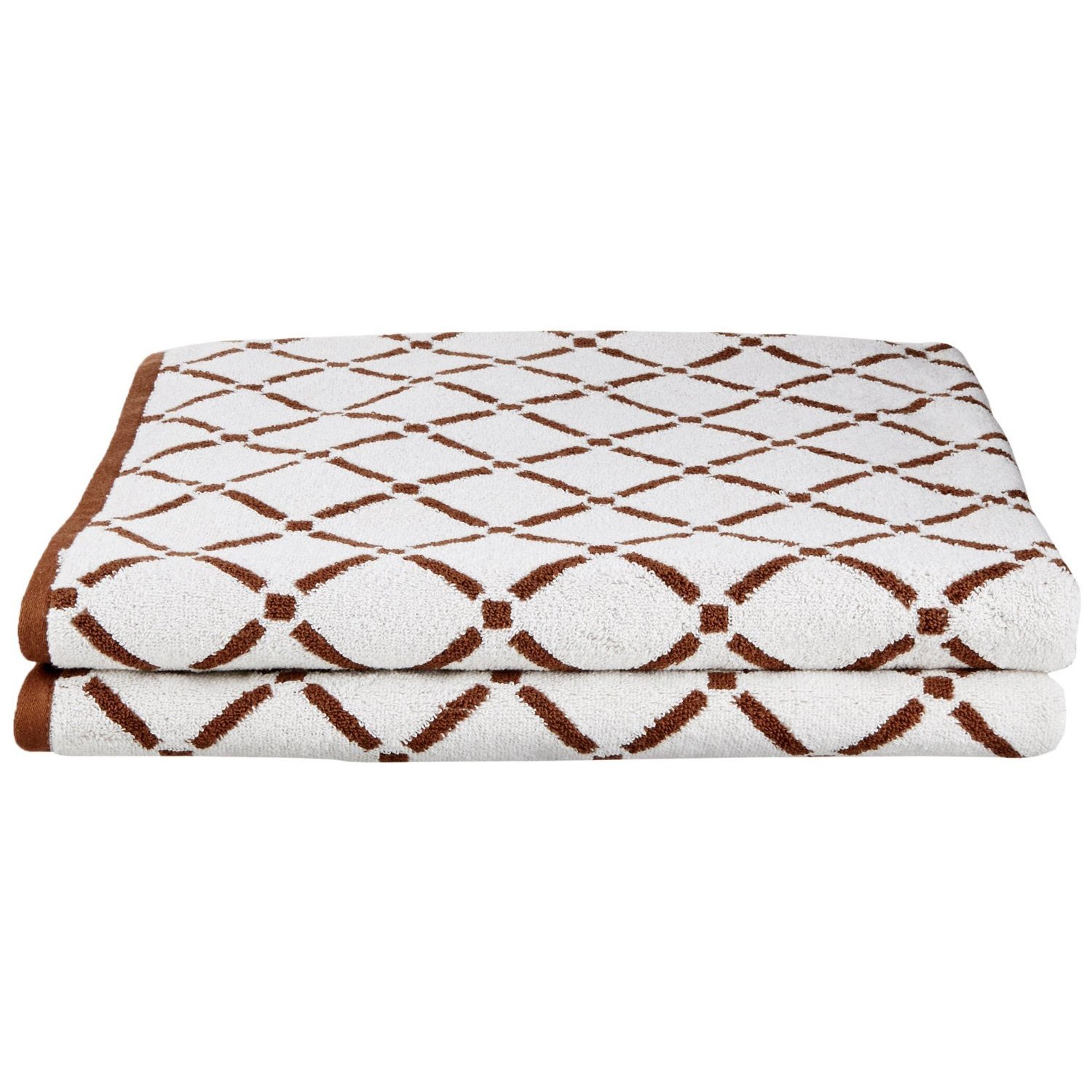 Premium Combed Cotton Bath Towel Set - 2-Piece Oversized 30