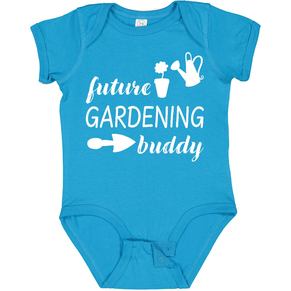 Inktastic Future Gardening Buddy Baby Bodysuit - Cute Organic Cotton Onesie for Toddlers & Infants - Perfect for Outdoor Activities, Gardening with Parents, and Playtime