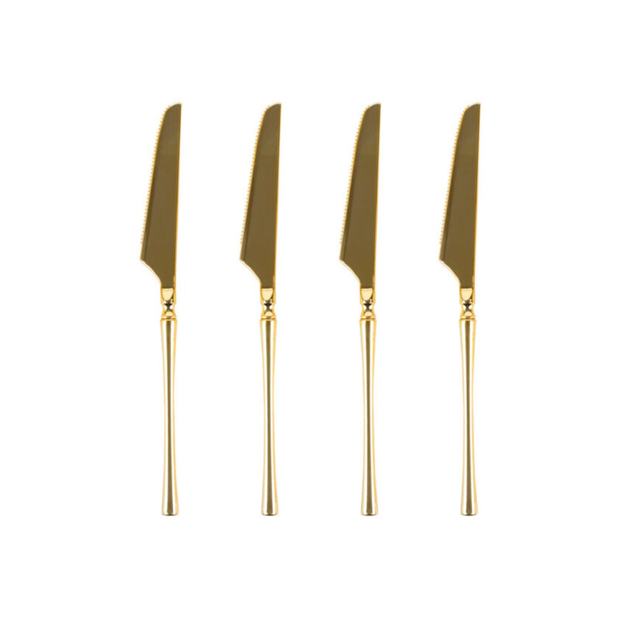 Premium Infinity Collection Gold Flatware Set - 32-Piece Elegant Dining Utensils for Fine Dining, Weddings & Special Occasions