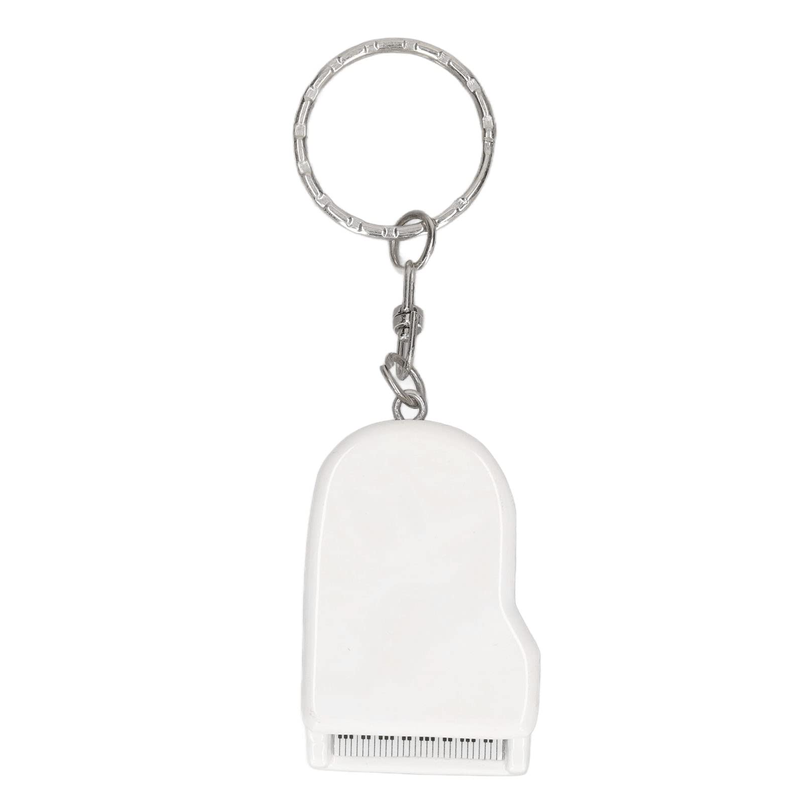 Mini Piano Pendant Keychain - Realistic Tiny Keyboard Charm for Dollhouse Decor, Jewelry & Gift (White) | Perfect for DIY Crafts, Doll Accessories & Music Lover Gifts