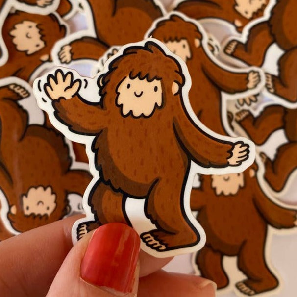 Bigfoot Mini Sticker - Waterproof Vinyl Decals for Laptops, Cars & DIY Crafts - Perfect for Outdoor Adventures & Personalizing Your Gear