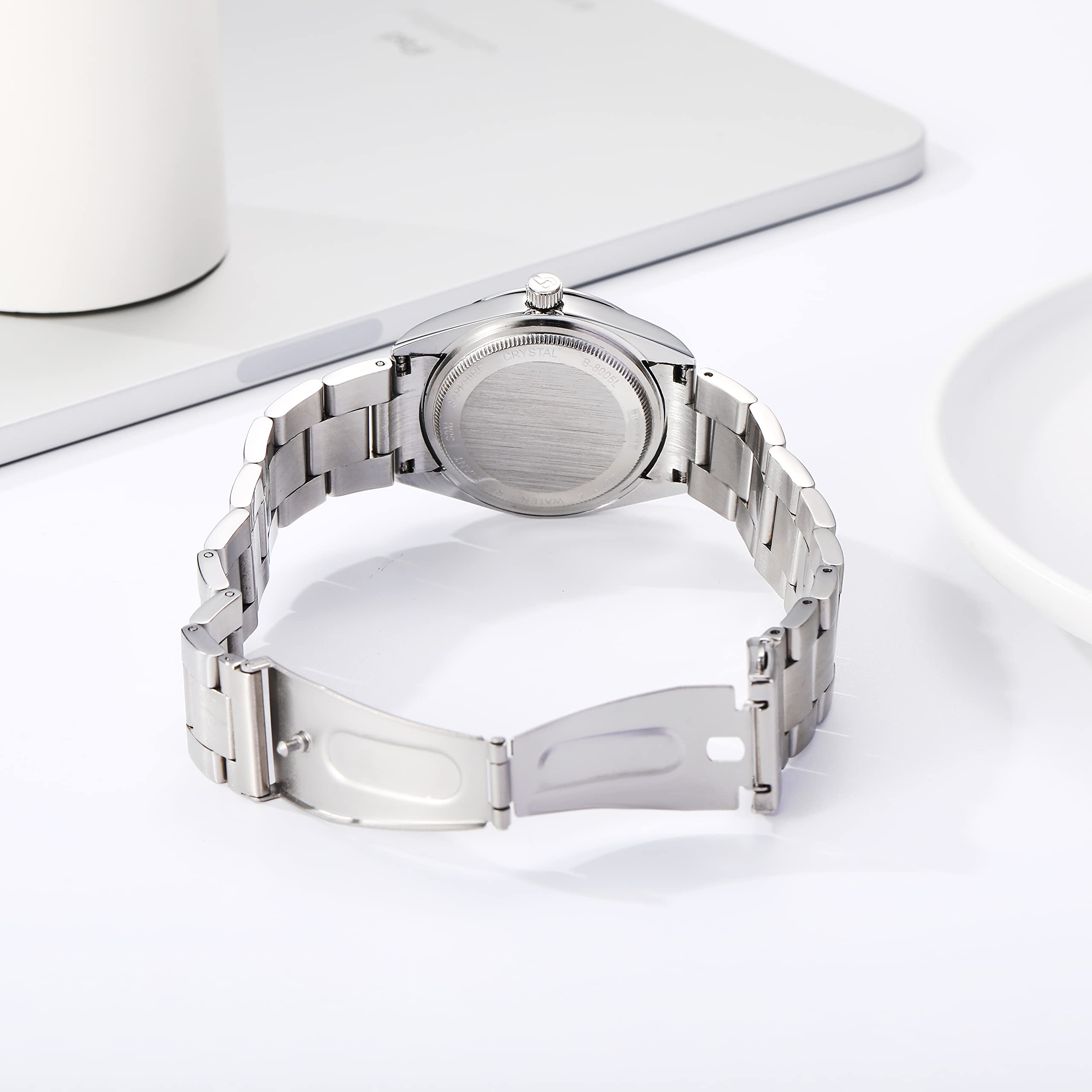 BUREI Elegant Women's Analog Dress Watches - Stainless Steel Quartz Formal Wristwatch for Ladies | Perfect for Business, Office, and Special Occasions