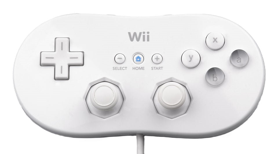 Original Wii Classic Controller - White | Compatible with Wii & Wii U | Perfect for Retro Gaming & Virtual Console Titles