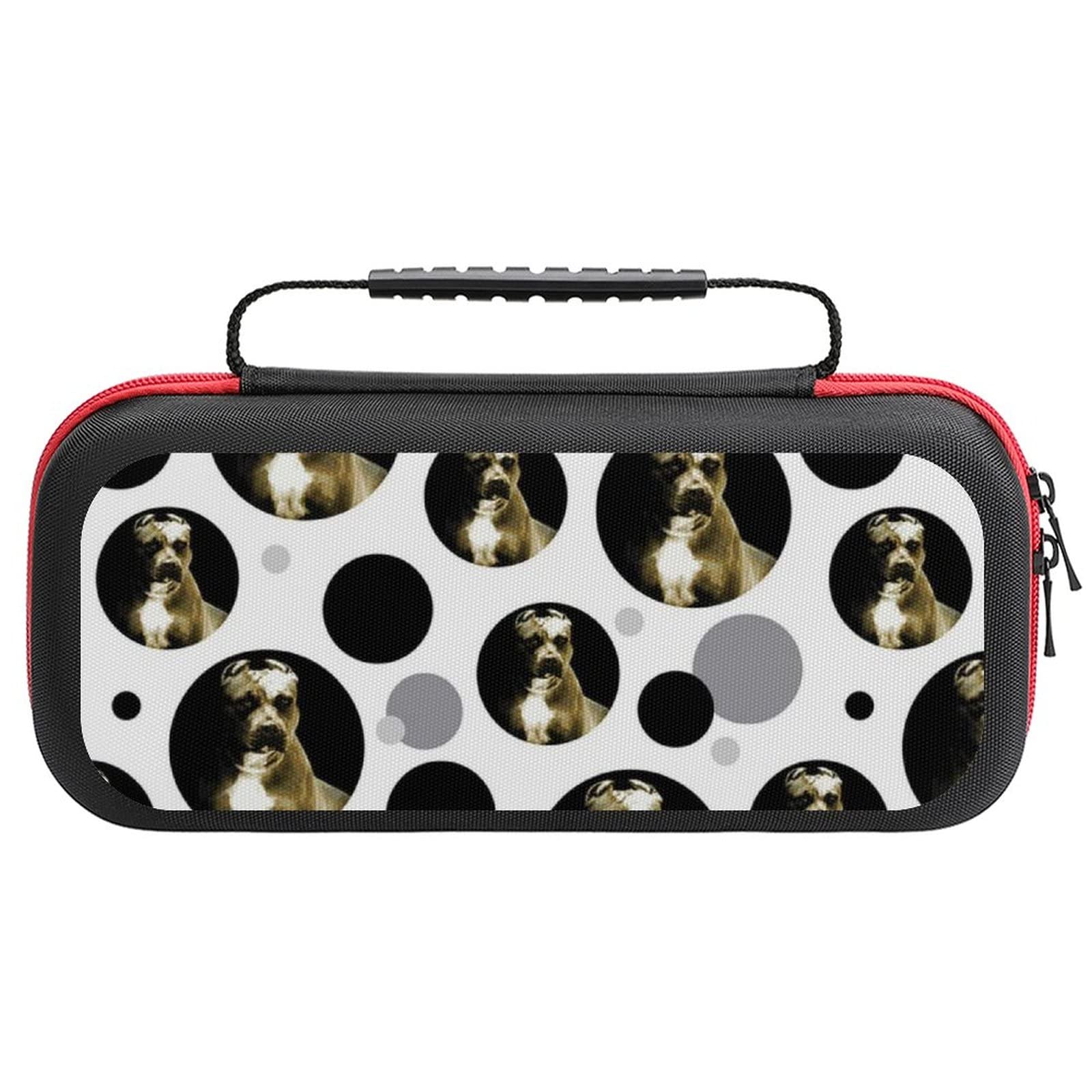 FunnyStar Pit Bull Dog Design Nintendo Switch Carrying Case - Protective Shell Storage Handbag for Switch Console & Accessories - Perfect for Travel, Commuting & Gaming On-The-Go