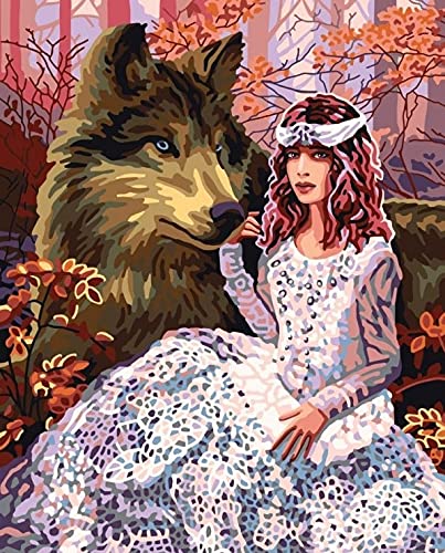 Lady and Wolf 11870