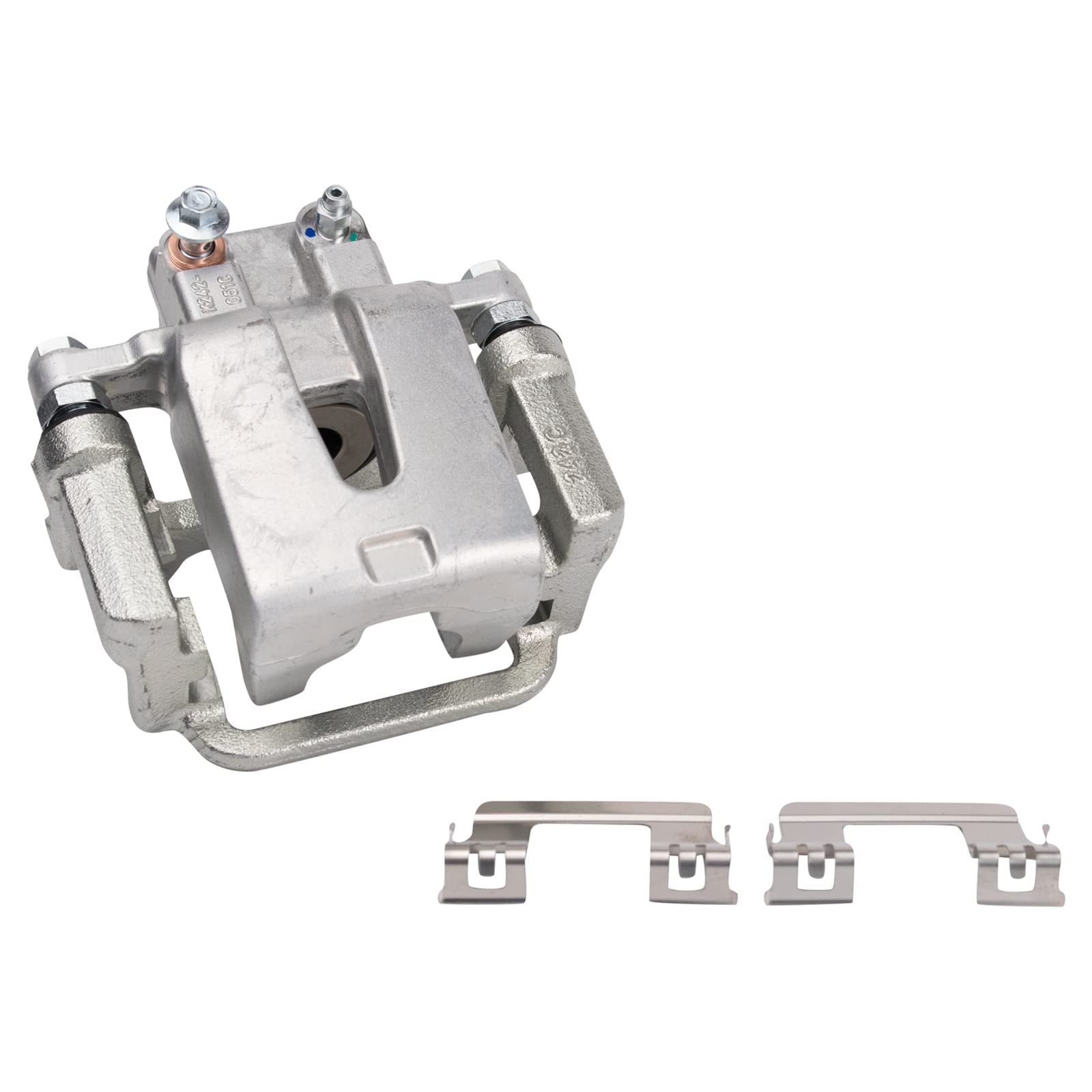 TRQ Rear Brake Calipers with Ceramic Pads & Drilled Rotors - Compatible with Dodge Challenger & Charger - Perfect for Performance Upgrades & Street Racing