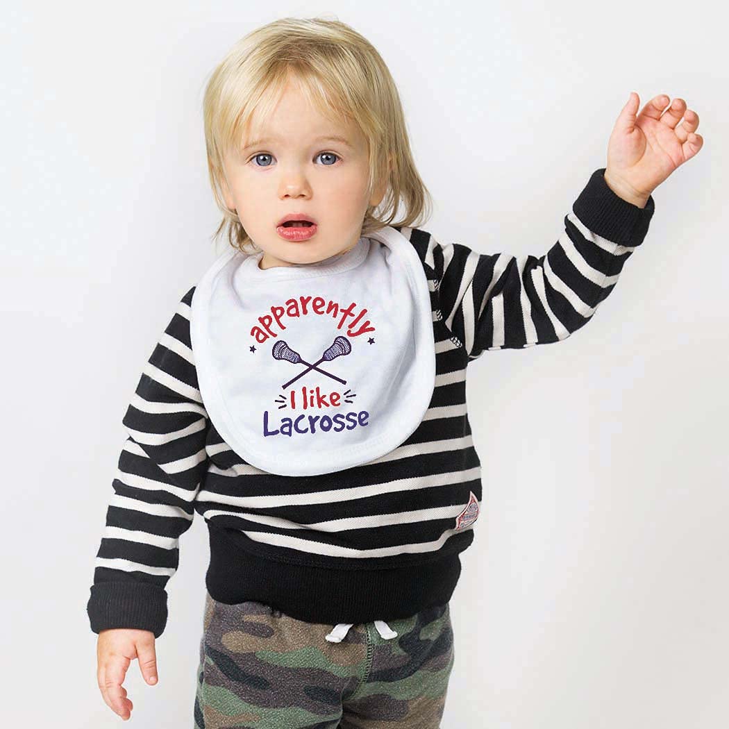 ChalkTalkSPORTS Soft Microfiber Lacrosse Baby Bibs for Infants - Absorbent & Gentle Drool Bibs for Feeding, Teething & Game Day Support
