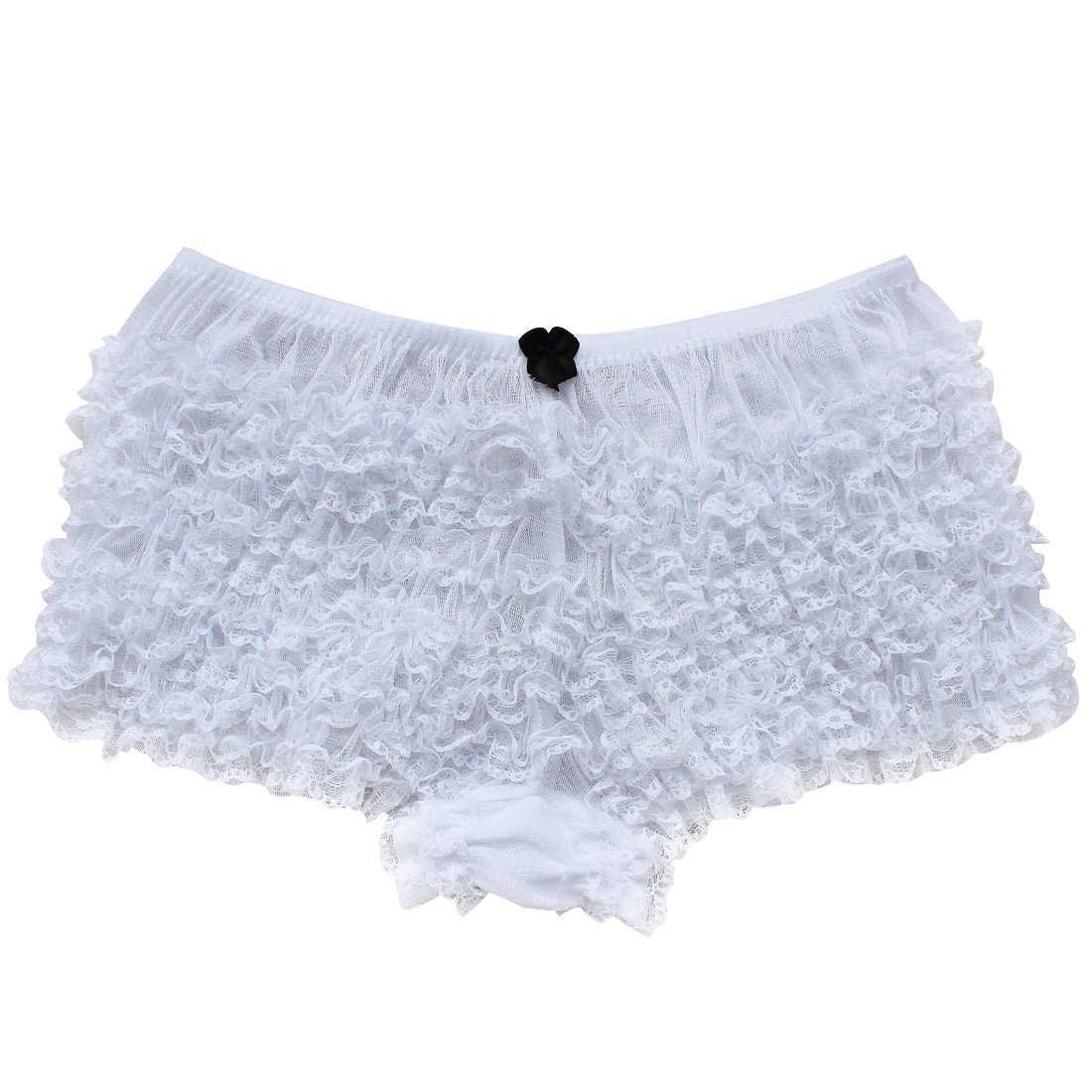 Sexy Women's Lace Boyshort Panties - Ruffled Dance Bloomer Knickers & Hot Shorts Underwear for Women - Perfect for Dance, Cosplay, and Intimate Moments