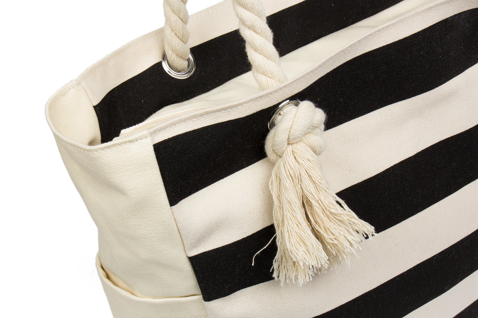 Malirona Large Beach Travel Tote Bag - Canvas Shoulder Bag with Cotton Rope Handle for Women - Perfect for Beach Vacation, Shopping, Gym & Daily Use