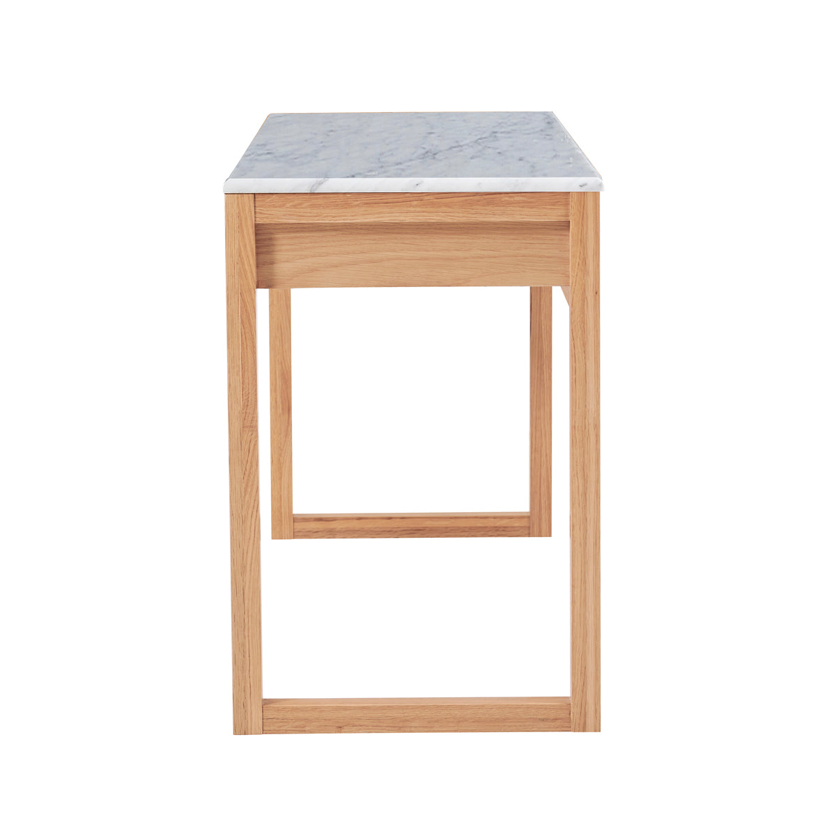 Premium Avalon Writing Desk - Solid Oak & Marble Top - Elegant Home Office Furniture for Study & Work
