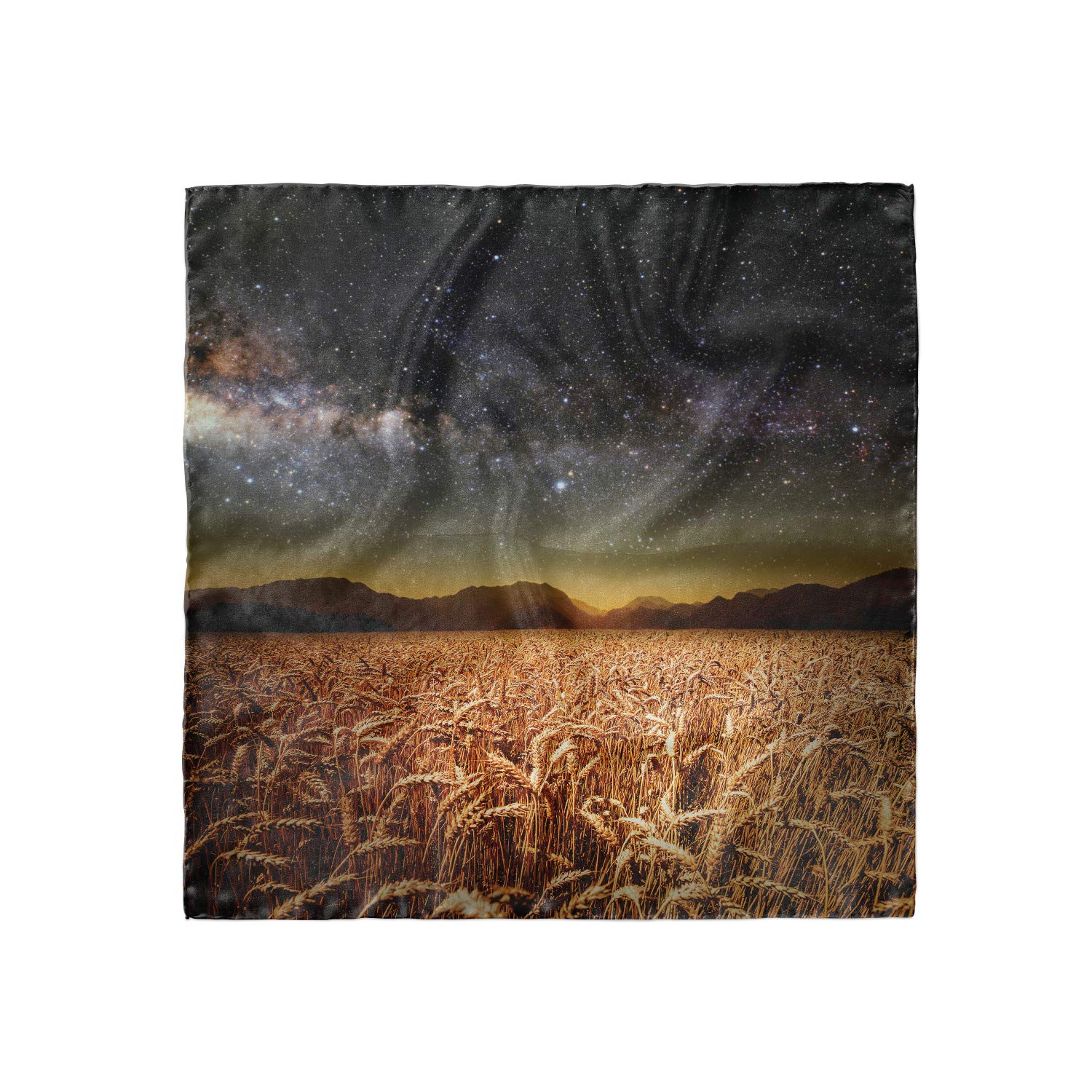 Ambesonne Space Head Scarf - Star Clusters in Twilight Hair Wrap for Women | Boho Fashion Accessory | Perfect for Yoga, Beach, Travel & Everyday Wear