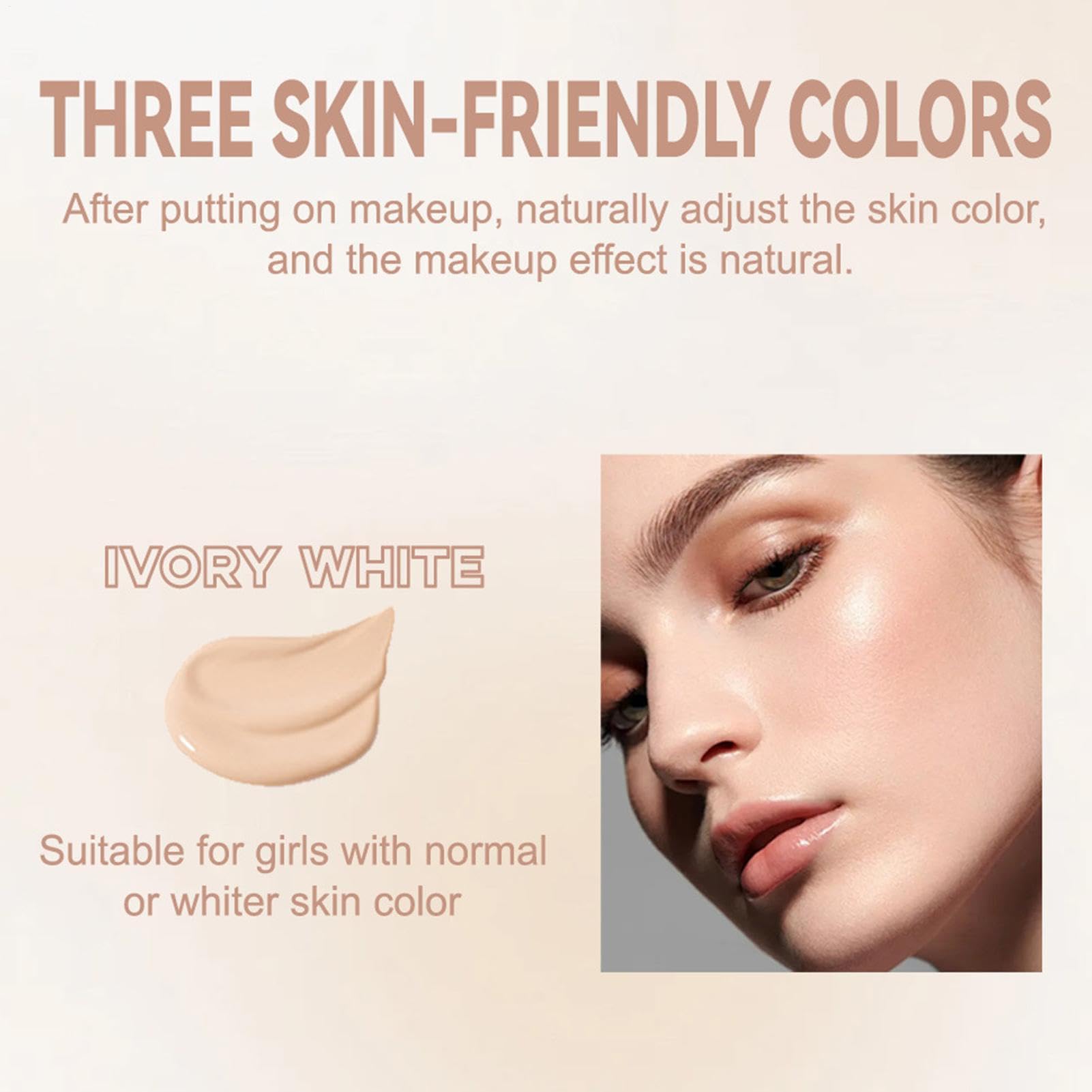Air Cushion CC Cream - Long Lasting Matte Moisturizing BB Cream Foundation with Concealer | Lightweight Makeup for Flawless Coverage | Perfect for Daily Wear, Office & Special Occasions