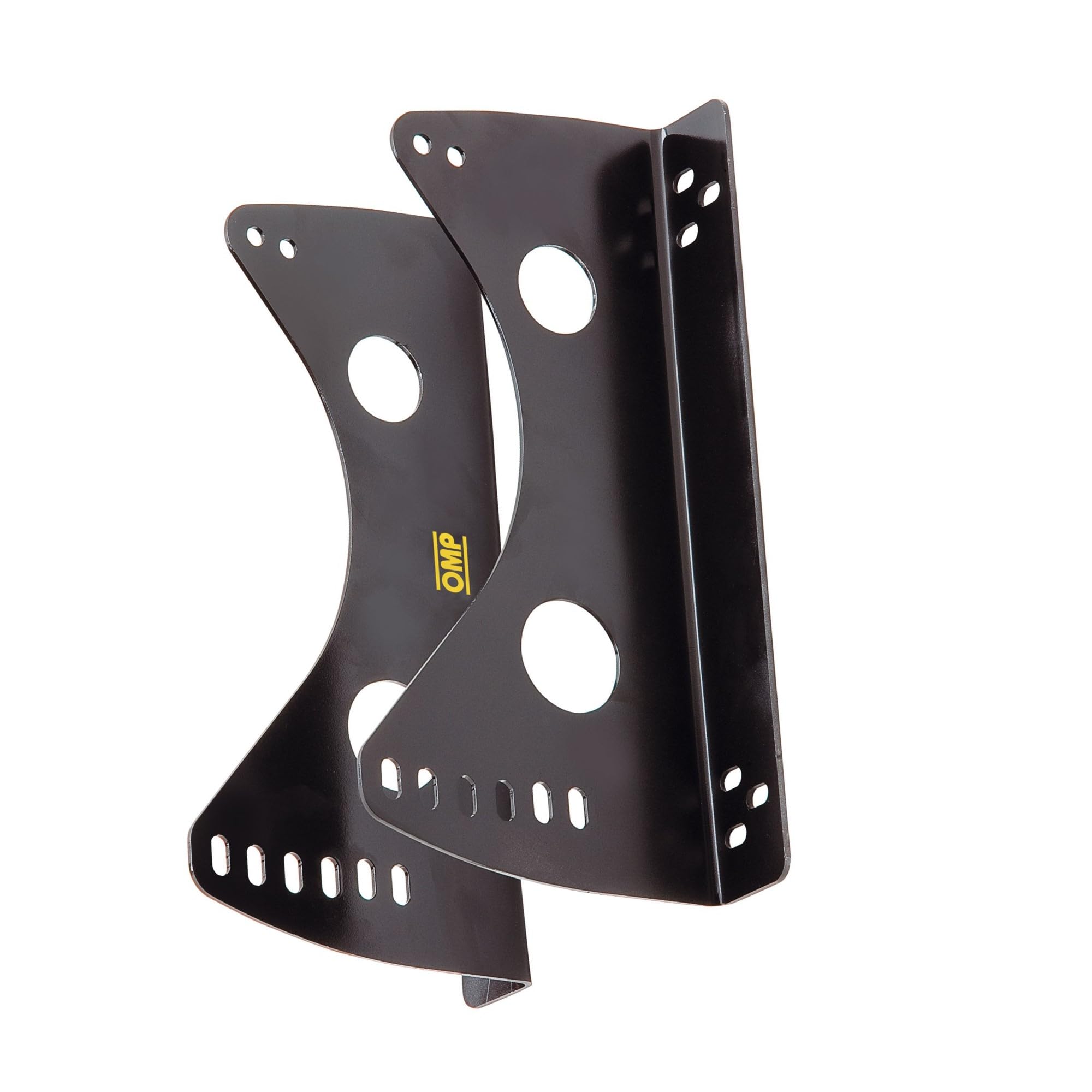 OMP HC/733E Black Seat Mount Bracket - Universal Racing Seat Bracket for Car, Truck & SUV - Heavy Duty Steel Construction for Motorsports & Off-Road Use