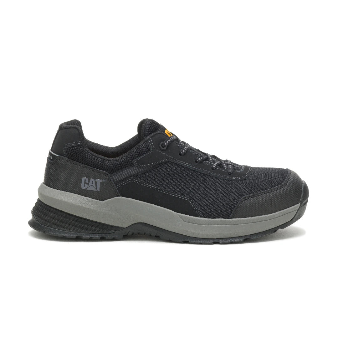 Caterpillar STREAMLINE 2.0 ASTM F2413 Safety Work Shoes - Black Mesh Composite Toe for Men | Lightweight & Comfortable for Construction, Warehouse & Industrial Work