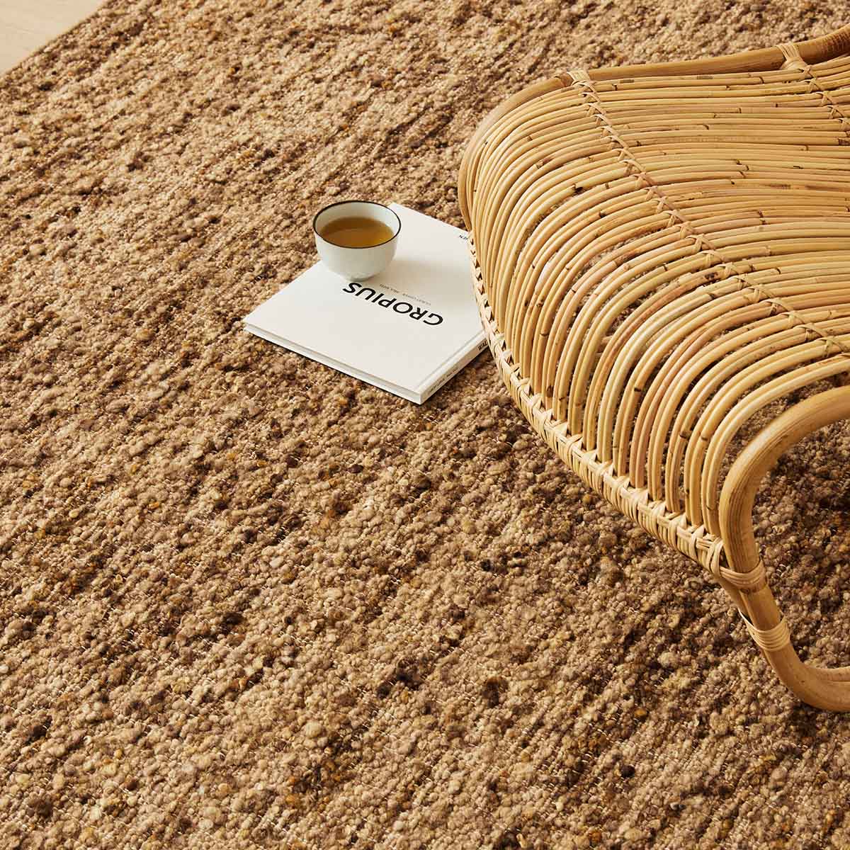 Premium Weave Henley Rug - Soft & Durable Handwoven Cotton Area Rug for Living Room, Bedroom, or Nursery - Boho Chic Home Decor