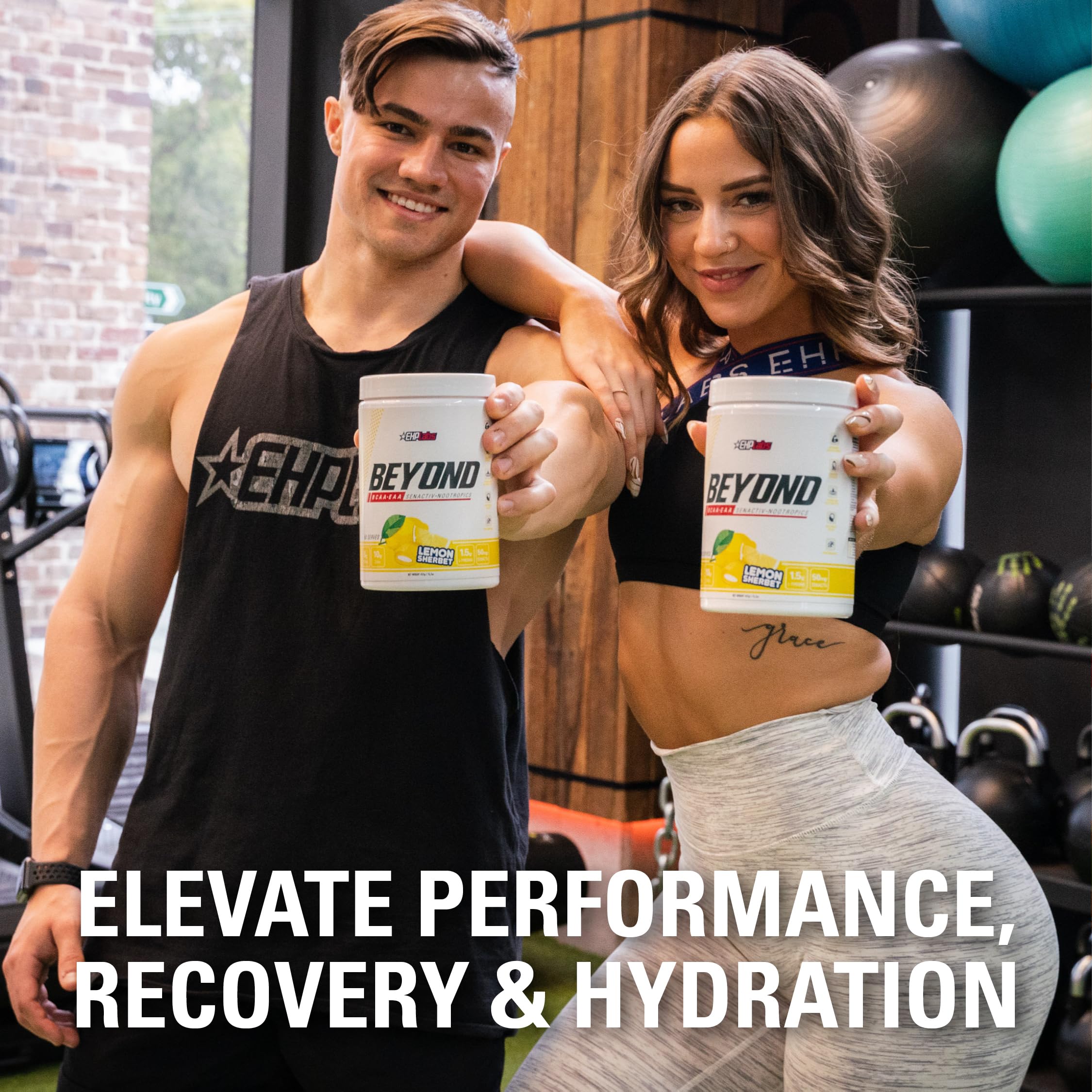 EHP Labs Beyond BCAA Powder - Post Workout Recovery Supplement with Essential Amino Acids (EAA) & BCAAs - 10g Muscle Recovery Powder, 60 Servings, Fijian Pineapple Flavor - Ideal for Gym, Fitness & Athletic Performance