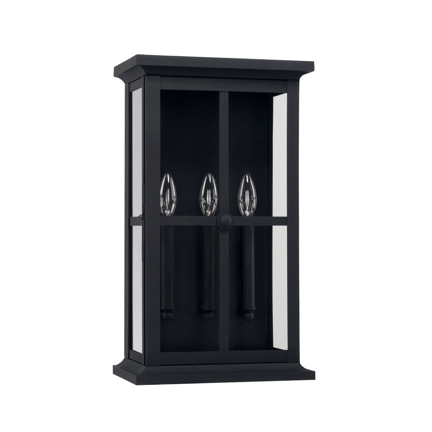 Capital Lighting Three Light Outdoor Wall Lantern - Weatherproof Exterior Sconce for Porch, Patio & Garden - Elegant Outdoor Lighting Fixture