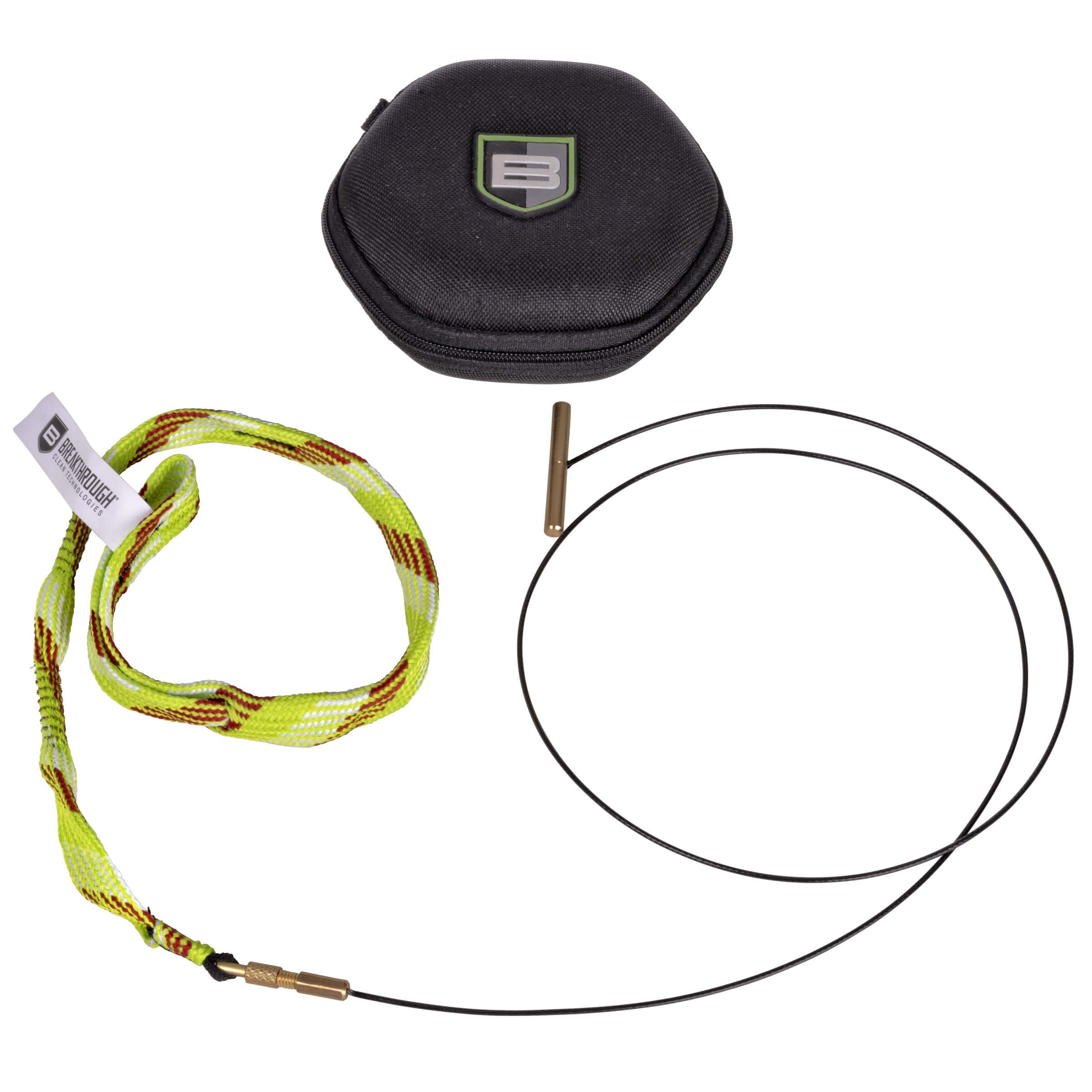 Breakthrough Clean Battle Rope 2.0 Gun Cleaning Kit - Universal for Rifle, Shotgun & Pistol with EVA Case & Brass Handle - Perfect for Firearm Maintenance at Home or Range