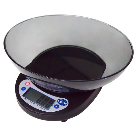 Globe GPS5 4 Digital 5 Lb. Kitchen Scale - Precise Portion Control for Baking, Cooking & Meal Prep | Food Scale with LCD Display for Home & Commercial Use