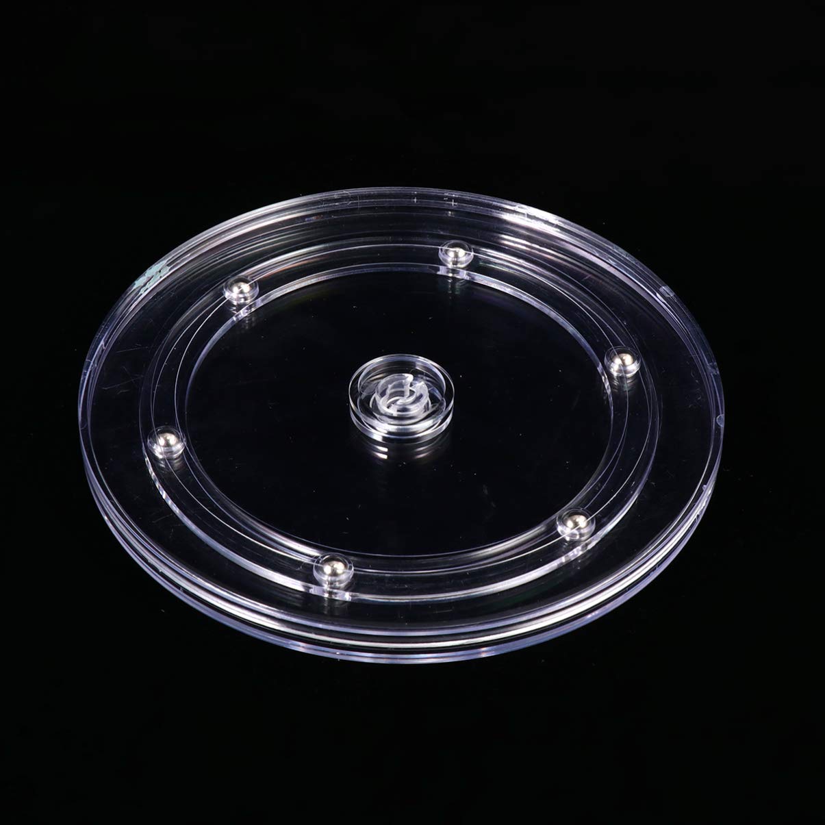 DOITOOL 7-Inch Acrylic Cake Turntable - Revolving Cake Stand for Baking, Decorating & Pastry Making - Durable Rotating Cake Decorating Stand for Home Bakers & Professional Chefs (Perfect for Birthday Cakes, Wedding Cakes & Dessert Presentation)