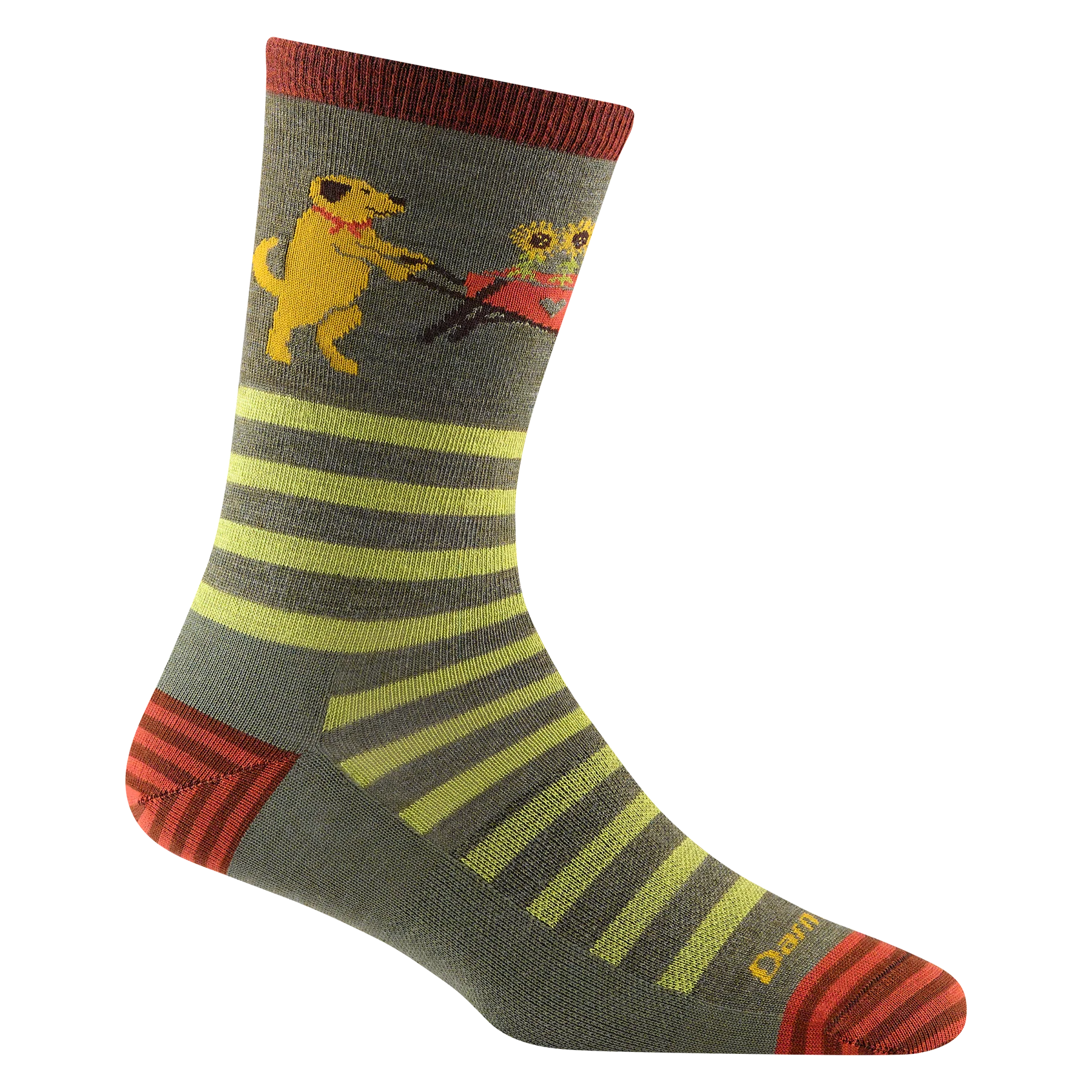 Darn Tough Women's Animal Haus Lifestyle No Cushion Lightweight Crew Socks - Comfortable Hiking & Everyday Wear for Outdoor Activities, Travel & Casual Outfits