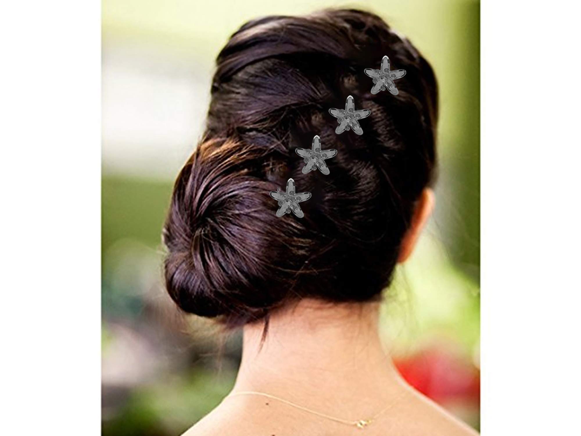 Elegant Silver Alloy Hair Pins for Women - 12-Piece Hair Accessory Set (20g) | Perfect for Weddings, Parties & Everyday Hairstyling