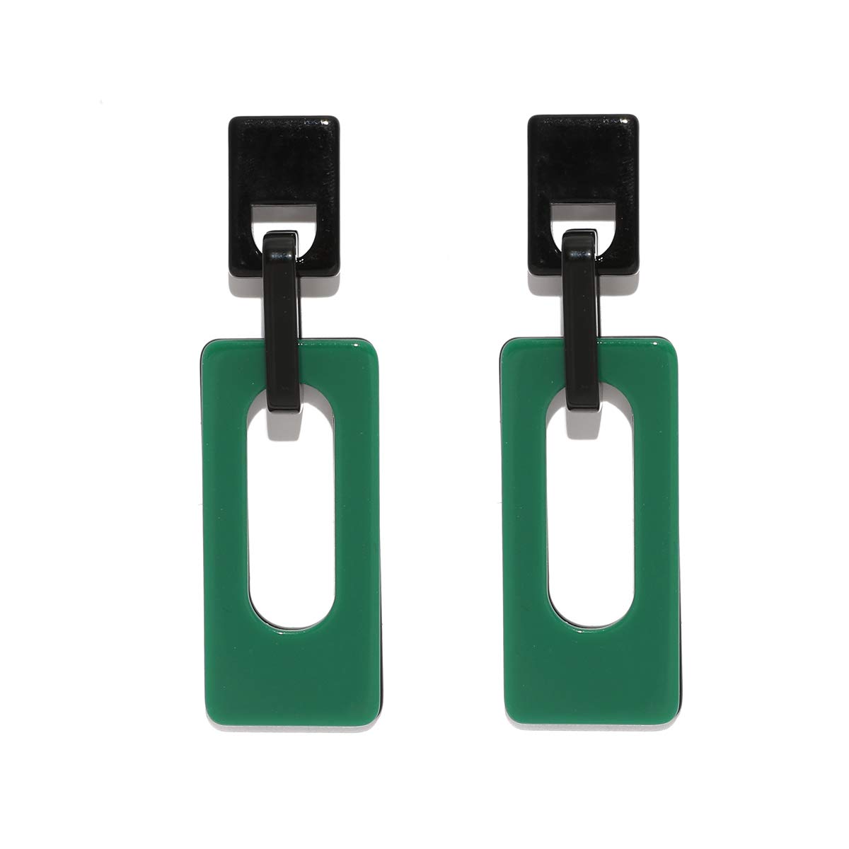 Stylish Acrylic Geometric Drop Dangle Earrings for Women - Long Statement Earrings with Gift Box - Perfect for Weddings, Parties & Special Occasions