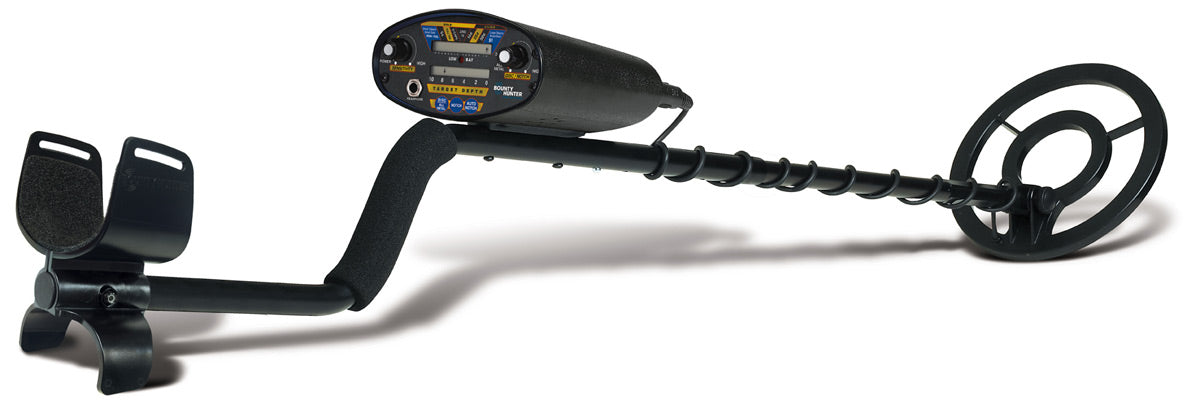 Bounty Hunter Quick Draw II Metal Detector for Adults & Kids - Professional Gold & Coin Detector with LCD Display & Adjustable Stem - Perfect for Beach, Park & Treasure Hunting Adventures