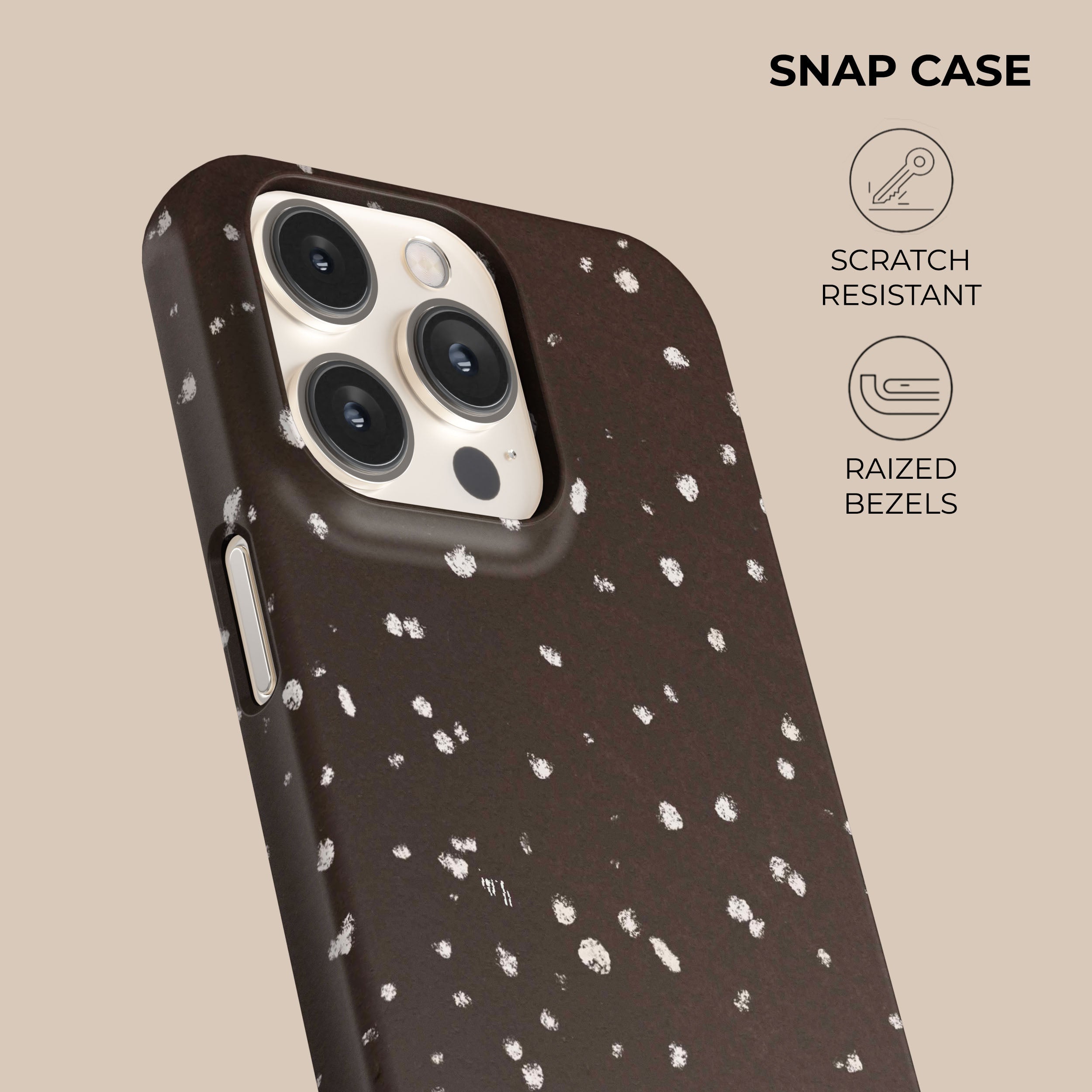 Stylish Chocolate Dots Phone Case - Trendy Protective Cover for iPhone & Samsung | Perfect for Everyday Use, Gifts & Fashion Accessories